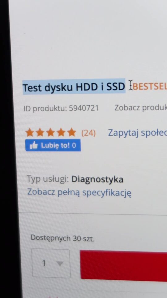 Morele - test dysków HDD i SDD