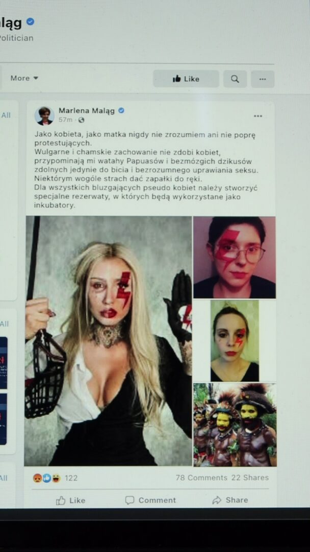 Marlena Maląg post strajk kobiet atak hakerski