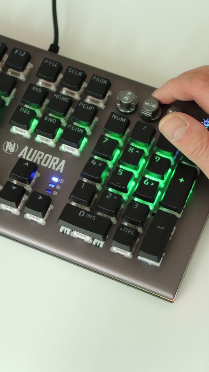 iBOX Aurora Gaming K-5 konfiguracja podświetlenia